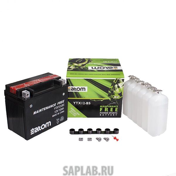 Купить ATOM 2101586 Мото аккумулятор ATOM  YTX12-BS MF