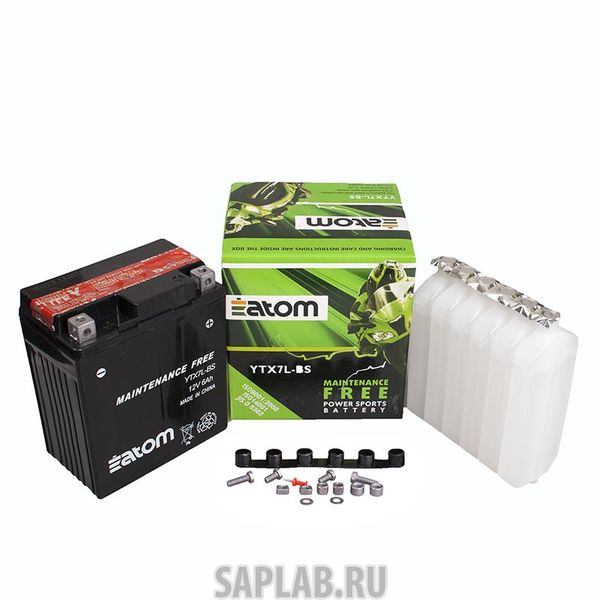 Купить ATOM 2102055 Мото аккумулятор ATOM  YTX7L-BS MF