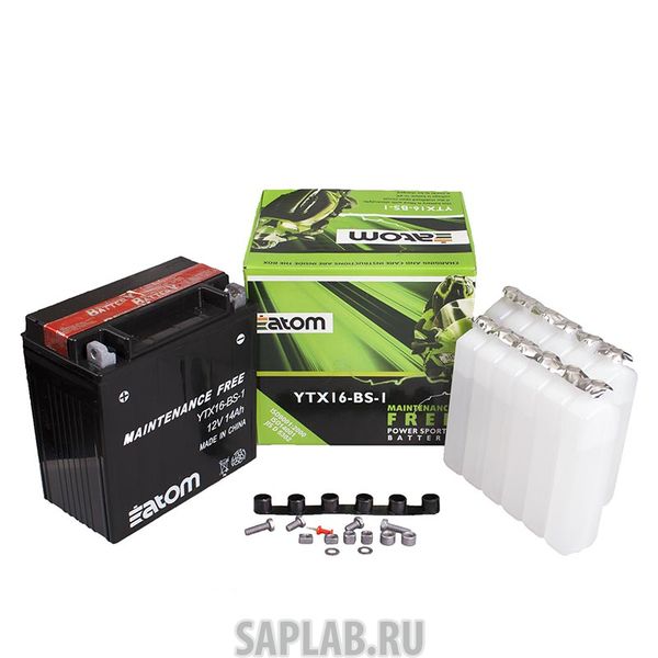 Купить ATOM 2102062 Мото аккумулятор ATOM  YTX16-BS-1 MF