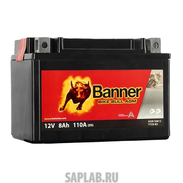 Купить BANNER 6СТ8YTX9BS508012008 Аккумулятор BANNER Bike Bull AGM 8А/ч
