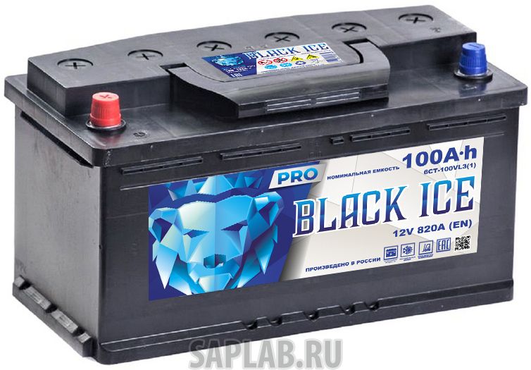 Купить BLACK_ICE BIC10011 Автомобильный аккумулятор BLACK ICE Pro 6СТ-100.1 VL