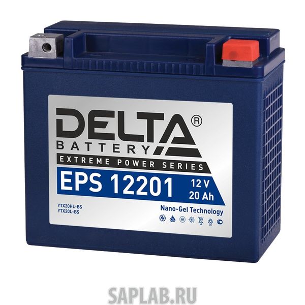 Купить DELTA EPS12201 Аккумулятор автомобильный Delta EPS 12201 18 Ач