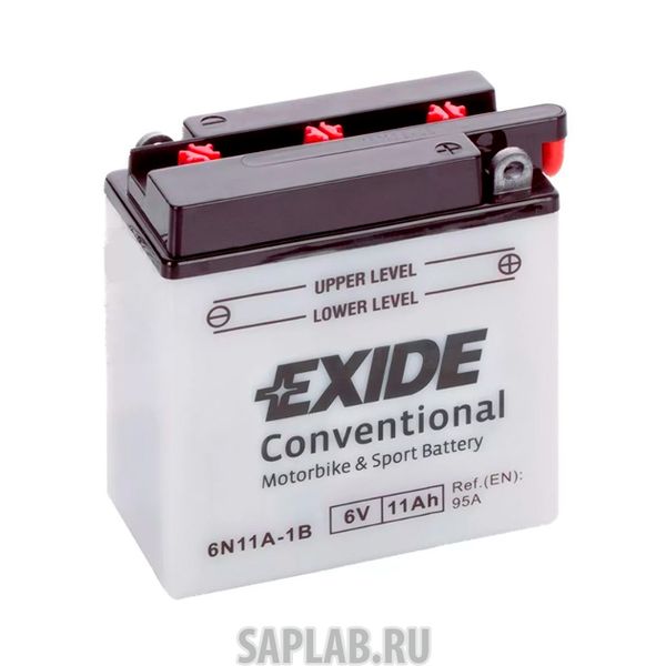 Купить EXIDE 6N11A1B Аккумуляторная Батарея Exide Standart [6v 11ah 95a] EXIDE арт. 6N11A-1B