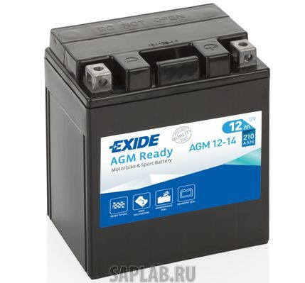 Купить EXIDE AGM1214 Аккумулятор автомобильный EXIDE AGM12-14 12 Ач