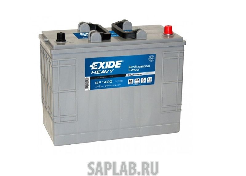 Купить EXIDE EF1420 Аккумулятор Exide  Hevy Duty  142а/Ч (Ef 1420)(-/+) 12v 850 A En  349x175x285 EF1420