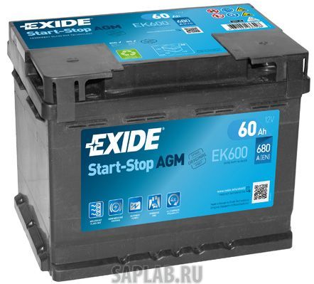 Купить EXIDE EK600 Аккумулятор автомобильный EXIDE EK600 60 Ач