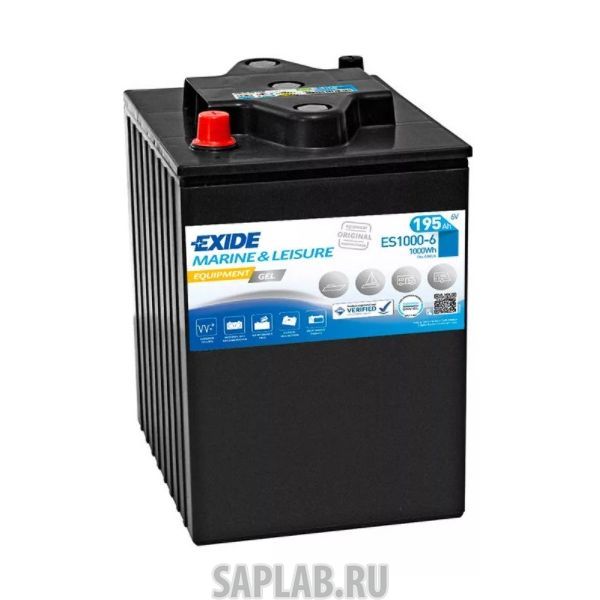 Купить EXIDE GELES10006 Аккумулятор Exide GEL ES1000/6 6V 190Ah (245х190х275)