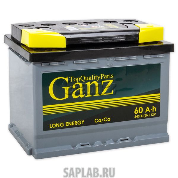 Купить GANZ GA600 Аккумулятор Ganz 60 А/Ч Обр 242x175x190 En540 Ganz Ga600 GANZ арт. GA600