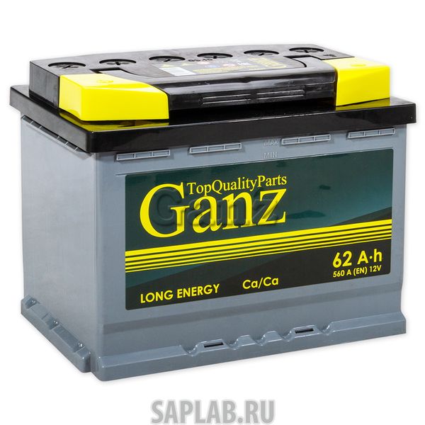 Купить GANZ GA621 Аккумулятор Ganz 62 А/Ч 242x175x190 En560 Ganz Ga621 GANZ арт. GA621