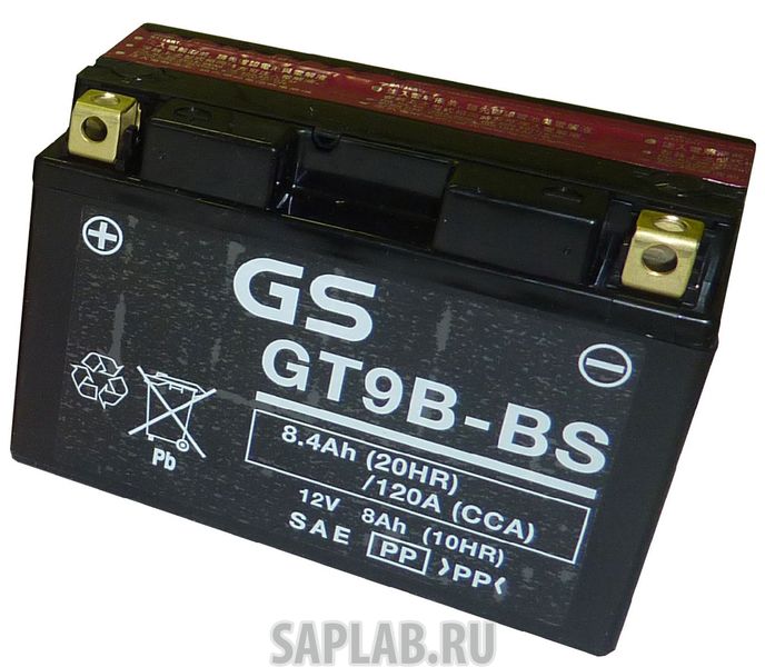 Купить GS_YUASA GT9BBS Аккумулятор GS Yuasa GT9B-BS 12В 8Ач 120CCA 150x70x105 мм Прямая (+-)