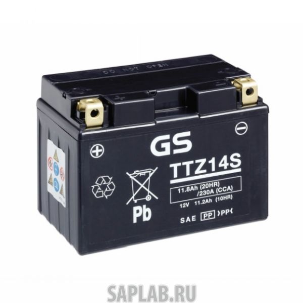Купить GS_YUASA TTZ14SGS Аккумулятор GS Yuasa TTZ14S GS 12В 11,8Ач 230CCA 150x87x110 мм Прямая (+-)