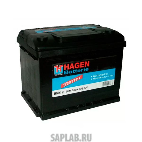 Купить HAGEN_BATTERIE 56019 Аккумуляторная Батарея [12v 60ah 500a B13] HAGEN BATTERIE