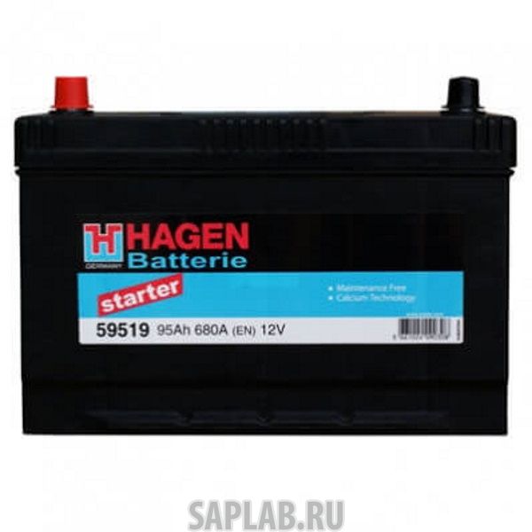 Купить HAGEN_BATTERIE 59519 Акб (59519) Азия 95 А/Ч (+/-) 12v En 680 А 306x173x222 HAGEN BATTERIE 59519