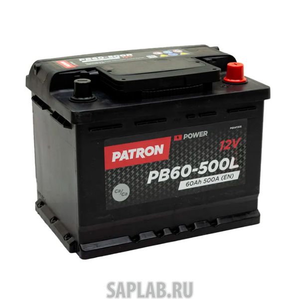Купить PATRON PB60500L Аккумулятор PATRON POWER 12V 60AH 500A ETN 1(L+) 242x175x190mm 13,5kg