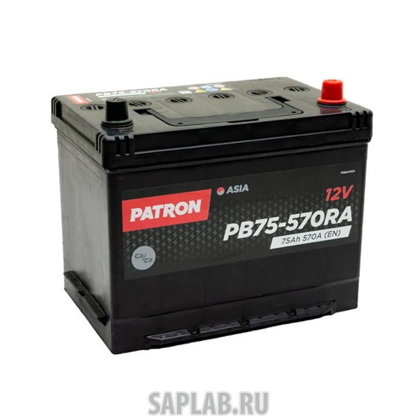 Купить PATRON PB75570RA Аккумулятор PATRON ASIA 12V 75AH 570A (R+) B1+B6 270x173x222mm 16,6kg