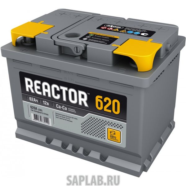 Купить REACTOR 6CT620 Аккумулятор REACTOR 62 А/ч обратная R+ EN 620A 242x175x190 6CT-62.0