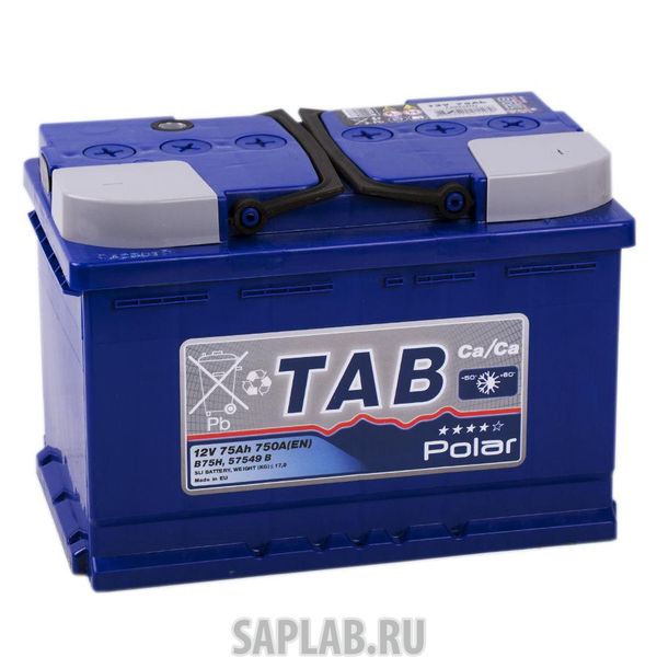 Купить TAB 121075 Аккумулятор TAB POLAR 75R 750A 278x175x190 121075