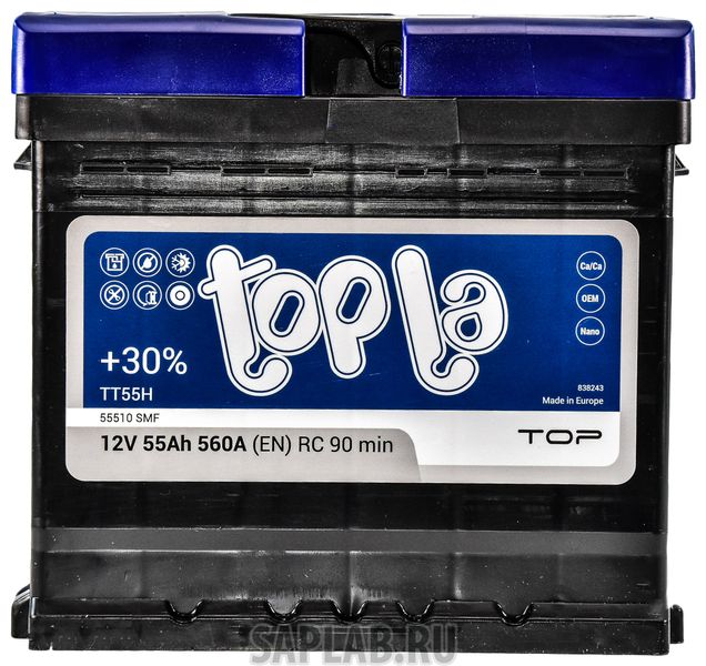 Купить TOPLA 118655 Аккумулятор автомобильный TOPLA TT55H 55Ач 560A 118655