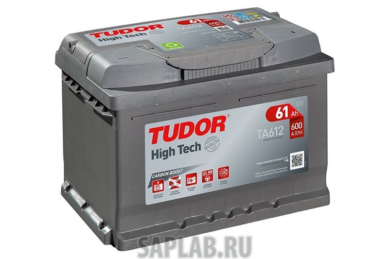 Купить TUDOR TA612 Аккумулятор Tudor High-Tech 61 А/Ч Обратная R En 600a 242x175x175 Ta612 Ta612 TUDOR TA612