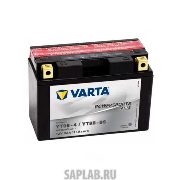 Купить VARTA 509902008 Аккумуляторная батарея Рус 8ah 115a 149/70/105 Yt9b-Bs Moto Varta 509902008