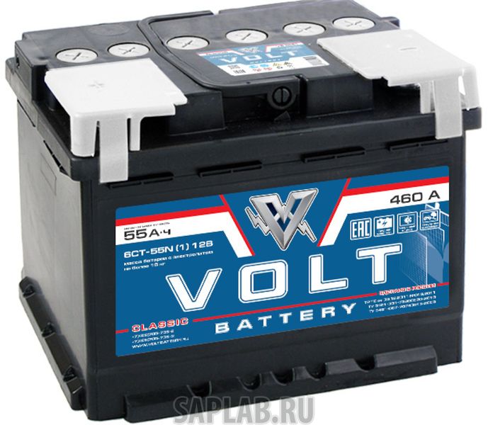 Купить VOLT VC5511 Аккумулятор автомобильный VOLT CLASSIC 6CT- 55N VC5511