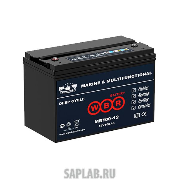Купить WBR MB10012 Аккумулятор для лодок WBR MB 100-12 12V 100Ah AGM (залит и готов к применению)