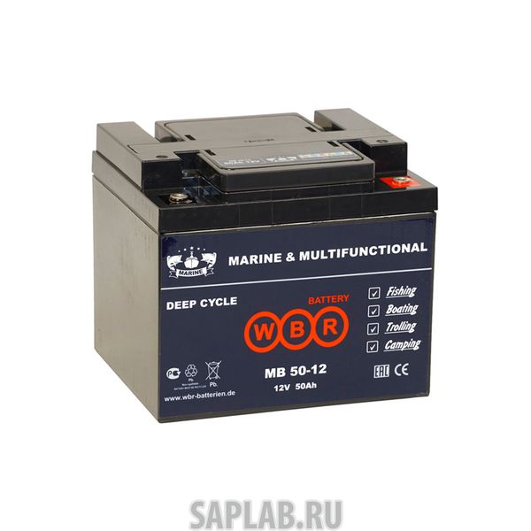 Купить WBR MB5012 Аккумулятор для лодок WBR MB 50-12 12V 50Ah AGM (залит и готов к применению)