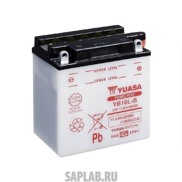 Купить YUASA YB10LB Аккумулятор Yuasa YB10L-B 12В 11Ач 160CCA 136x91x146 мм Обратная (-+)