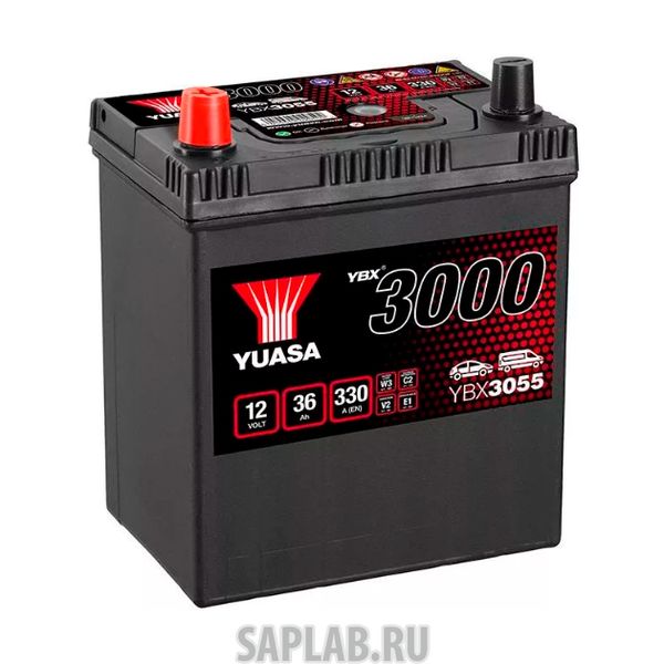 Купить YUASA YBX3055036 Аккумуляторная Батарея Smf[12v 36ah 330a] YUASA YBX3055-036