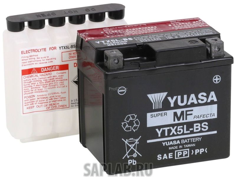 Купить YUASA YTX5LBS Аккумулятор автомобильный YUASA Maintenance Free 12v 4,2ah 80a