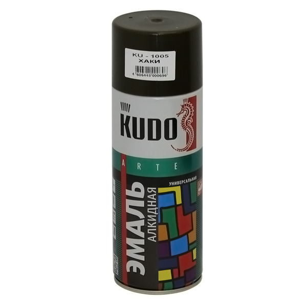 Купить Kudo KU1005 Краска универсальная хаки 520 мл