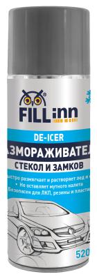 Купить Fill inn FL091 Размораживатель стекол и замков (аэрозоль 520 мл)
