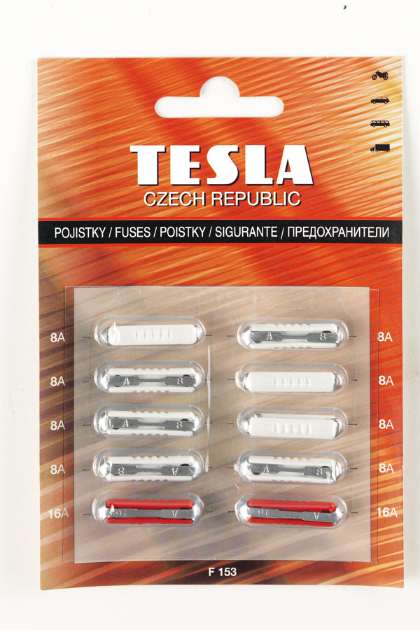 Купить Tesla F153 Предохранители CONTINENTAL (8х8А, 2х16А), комплект 10шт.