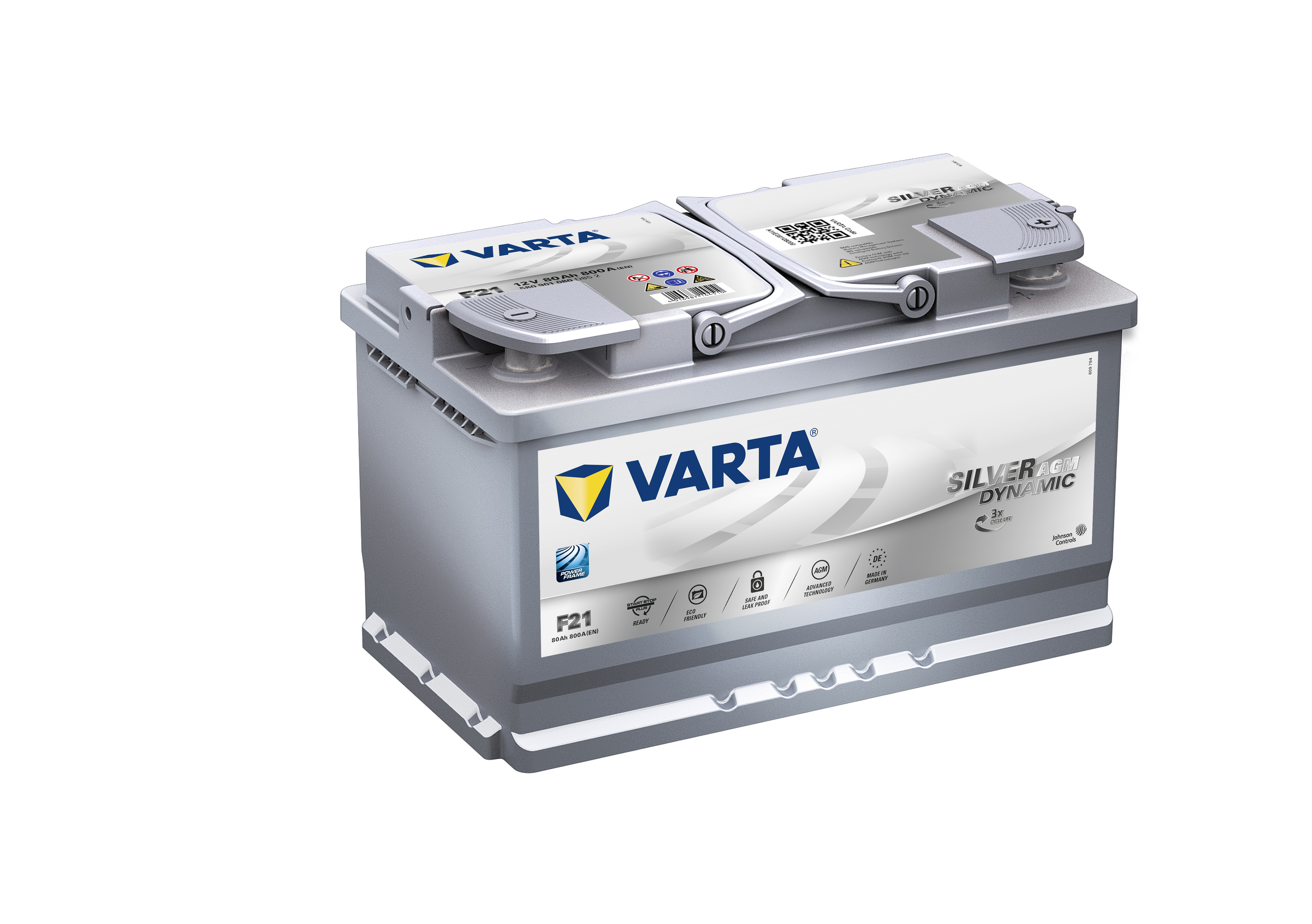 Купить VARTA 580901080 Аккумулятор автомобильный  Varta Silver Dynamic AGM 80 Ач
