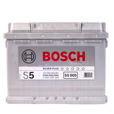 Купить BOSCH 0092S50050 Аккумулятор автомобильный BOSCH S5 Silver Plus 0 092 S50 050 63 Ач