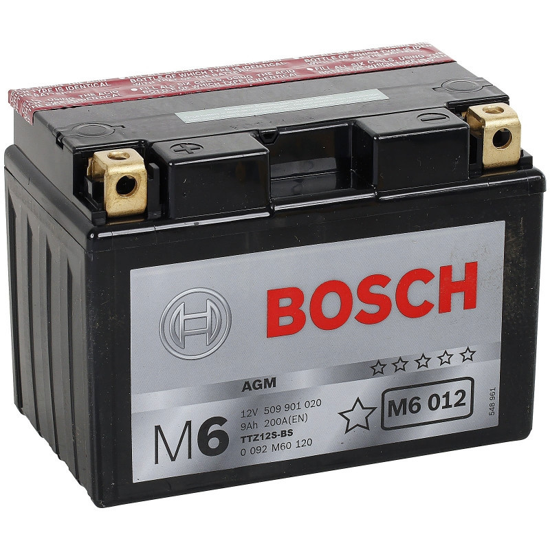 Купить BOSCH 0092M60120 Аккумулятор автомобильный BOSCH 0 092 M60 120 9 Ач