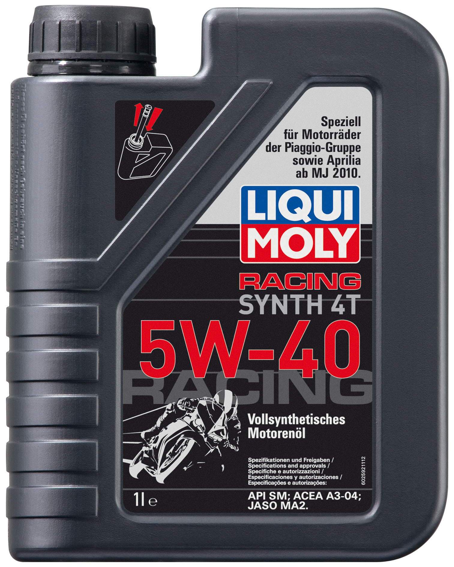 Купить Liqui moly 2592 для 4-тактных Мотоциклов Racing Synth 4T SAE 5W-40