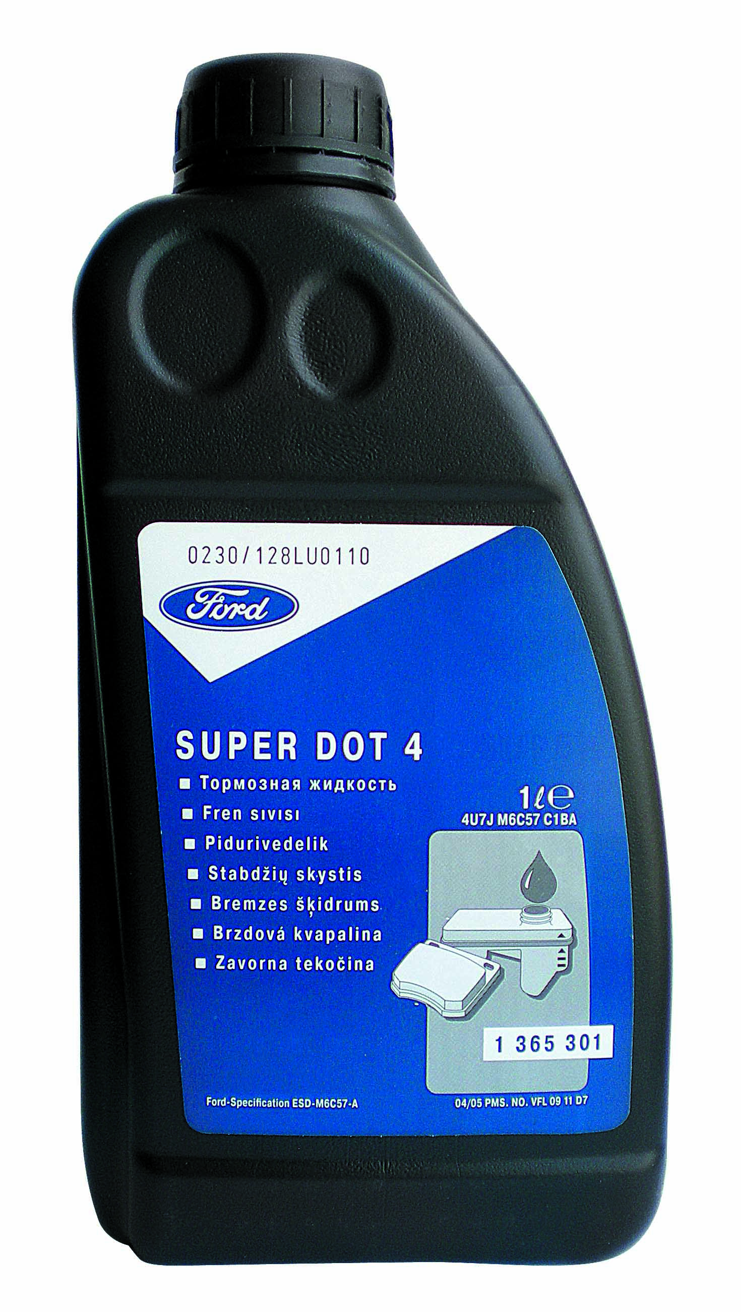 Купить Ford 1365301 Тормозная жидкость Super DOT 4, 1л