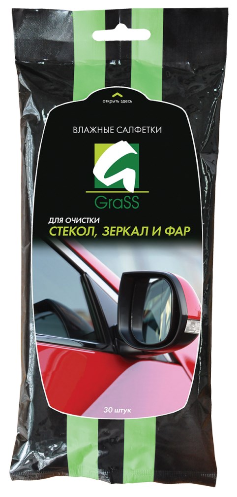 Купить Grass IT0313 Влажные салфетки для очистки стекол, зеркал и фар Универсальные