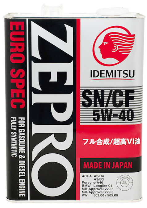 Купить Idemitsu 1849041 Zepro Euro Spec Sn/Cf 5W40 4л