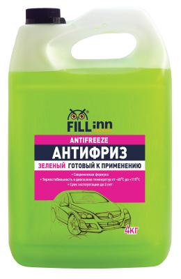 Купить Fill inn FL036 Антифриз готовый зелёный, 4 кг