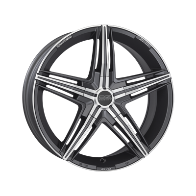 Купить Oz WHS057389 David 16/7,5 ET40 Matt graphite diamond cut