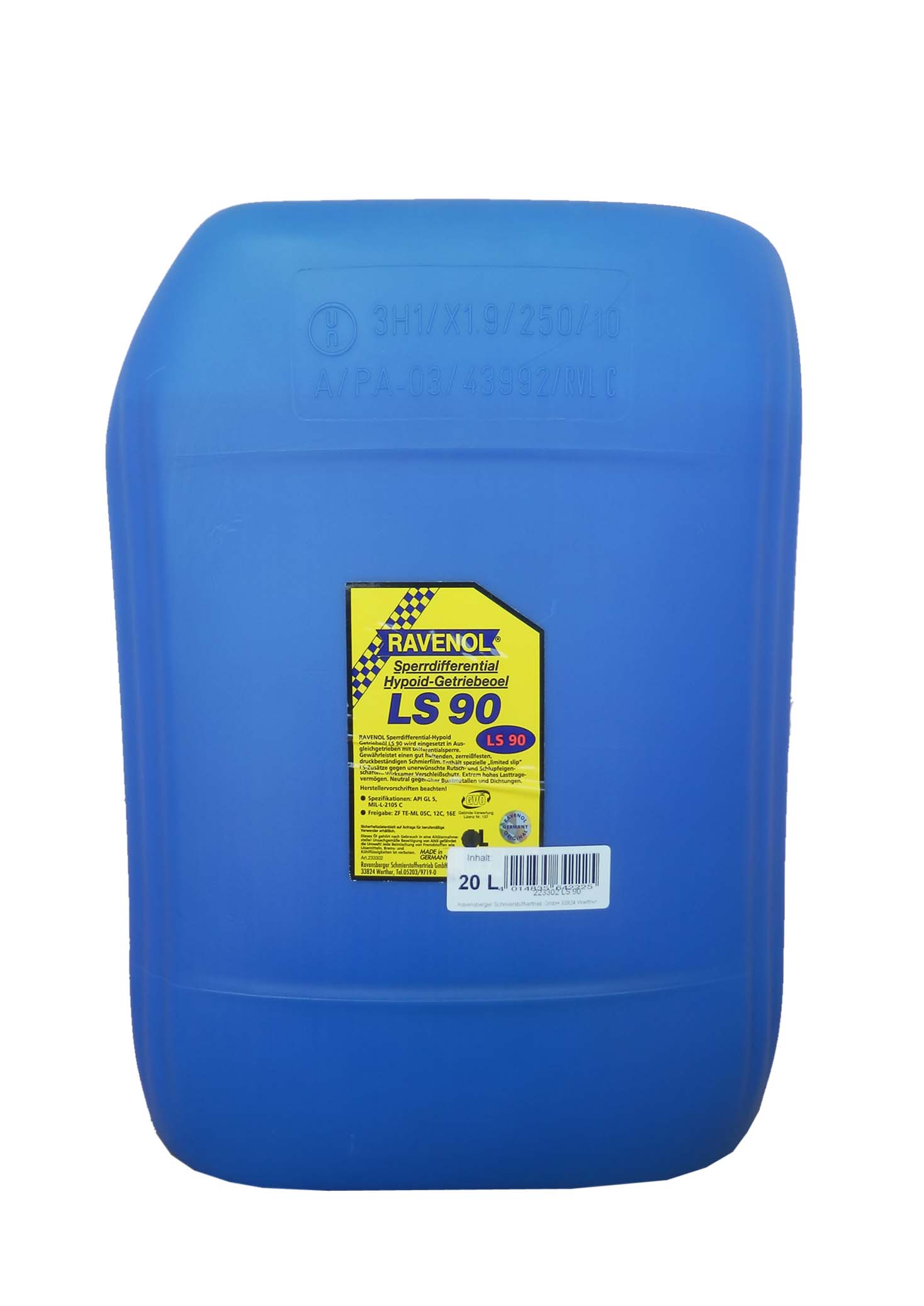 Купить Ravenol 4014835642225 Трансмиссионное масло  Sperrdiff.-Getr.-Oel LS 90 (20л)