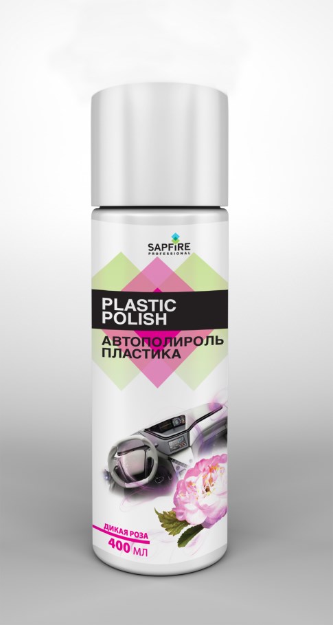 Купить Sapfire professional SPX0833 Автополироль пластика Plastik Polish SAPFIRE 400мл Дикая роза