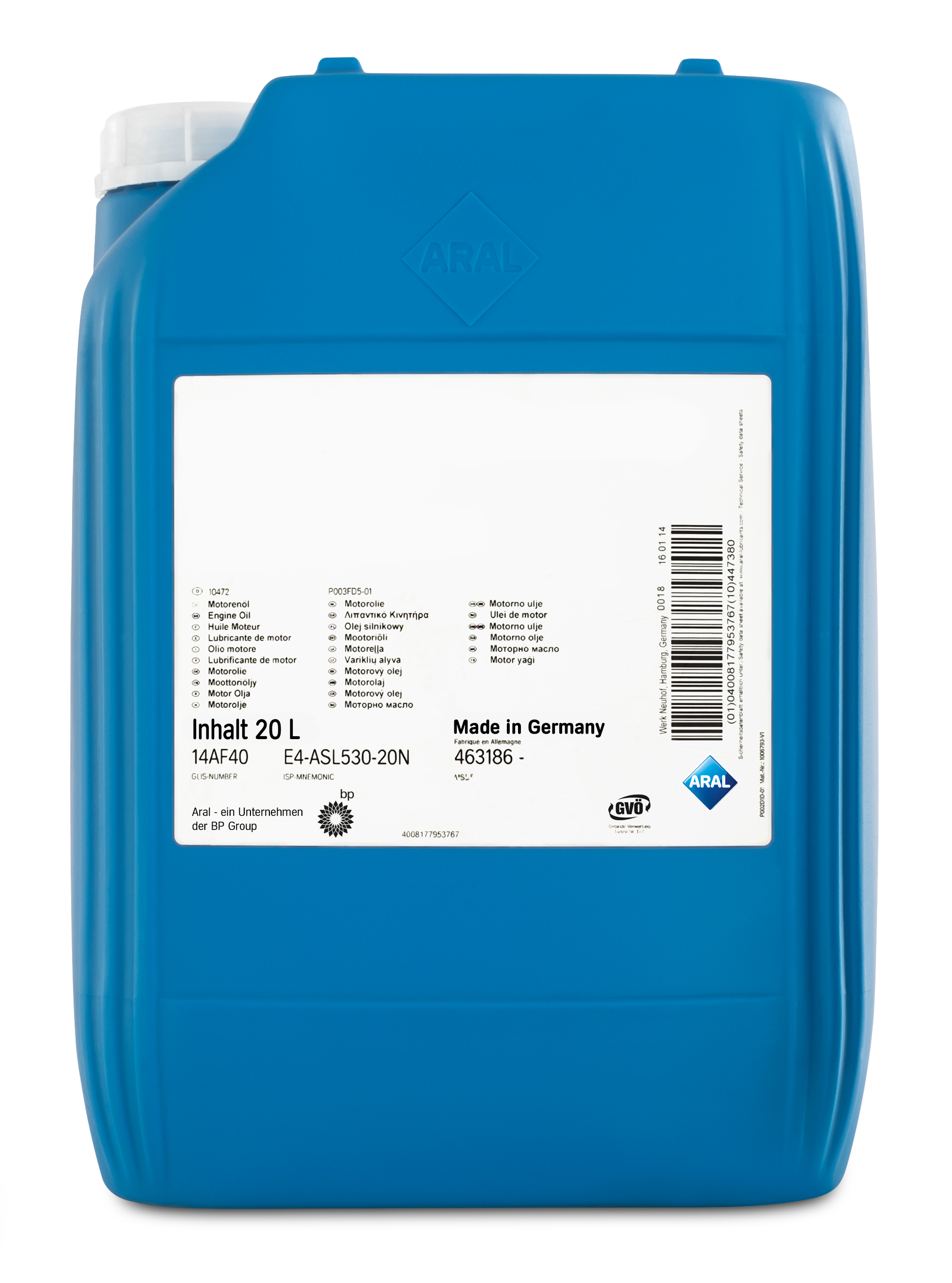 Купить Aral 10487 Blue Tronic 10W-40, 20л.