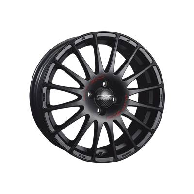 Купить Oz WHS057054 Superturismo GT 19/8 ET48 Matt black + red lettering